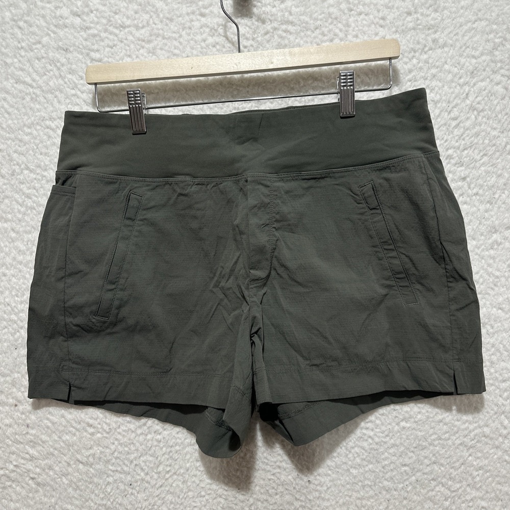 Athleta Women's Trekkie North Shorts Size 12 Gray Lightweight 2-Way Stretch